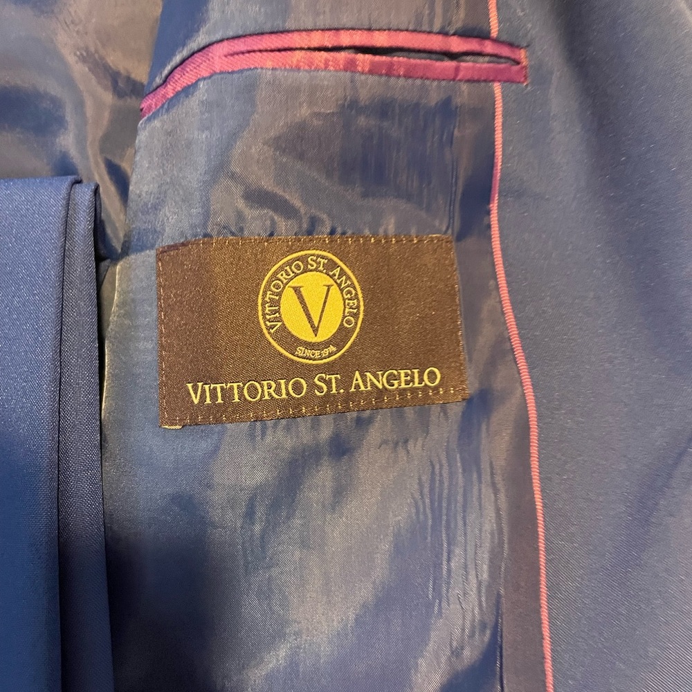 Vittorio St Angelo, blue, 50L, 2 piece suit